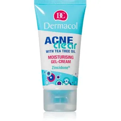Dermacol Acne Clear hydratisierende Gel-Creme für problematische Haut, Akne 50 ml
