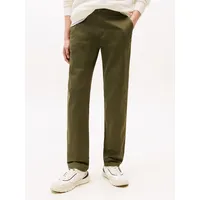 Tommy Hilfiger straight fit Chino aus Baumwoll-Mix, Oliv, 38/34