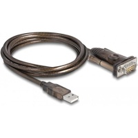 DeLock 62646 Serien-Kabel Schwarz, 1,5 m USB Typ-A DB-9