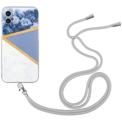 Hülle Handy Schutz für Apple iPhone 12 Mini Handykette Case Cover Bumper Etuis