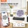 Vevor Tattoo-Transfer-Schablonendrucker, Kabelloser Bluetooth-Tattoo-Schablonendrucker mit 10-teiligem Transferpapier und Stoffbeutel, Tragbarer