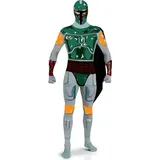 Rubie ́s Kostüm Boba Fett Second-Skin-Suit Star Wars-Kostüm weiss-grün grau|silberfarben L