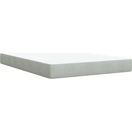 vidaXL Boxspringbett 140 x 200 cm Hellgrau