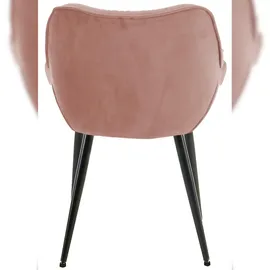 CLP Stuhl Tanna Samt rosa