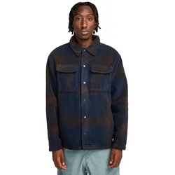 Outdoorjacke ELEMENT "Hueco", Herren, Gr. M, eclipse navy, java plaid, [Hauptstoff] 100% Polyester, Jacken