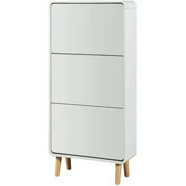[en.casa] Aure 63 x 134 x 24 cm mit Spiegel / weiß
