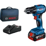 BOSCH Professional GSR 185 LI  (1x 4,0 Ah, Ladegerät, Tasche), 0.601.9K3.005