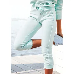 H.I.S Caprihose, mit seitlichem Piping, Loungeanzug, Gr. 32/34 - N-Gr, hellmint, , 87061968-32 N-Gr