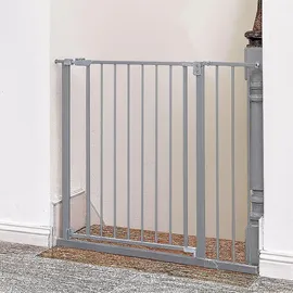 Relaxdays Treppenschutzgitter 95–100 cm Grau