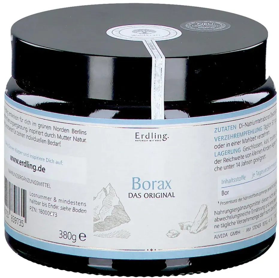 Borax Pulver Natriumtetraborat Rein Vegan Erdling