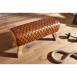 FineBuy Sitzbank Turnbock 90 x 40 x 35 cm braun / braun