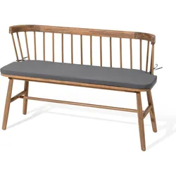 Tchibo - Bank mit Sitzpolster - 123x50,5x81,5cm - grau - Akazienholz / Polyester / Polyurethan