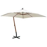 vidaXL Ampelschirm 300 x 300 cm Weiß