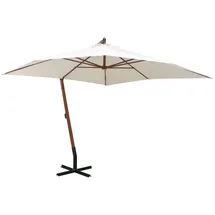 vidaXL Ampelschirm 300 x 300 cm Weiß