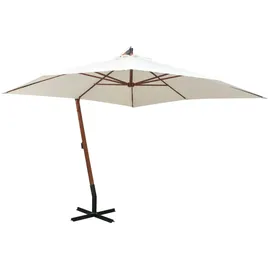 vidaXL Ampelschirm 300 x 300 cm Weiß