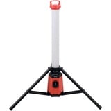 YATO Profi LED Tower Baustrahler mit Steckdose und Stativ, 360° 3800 Lumen, 50 Watt, Höhe: 107 cm, IP44, 5000K Tageslichtweiß, Arbeitsleuchte Baustellenstrahler 360 Grad rundum Arbeitslampe Turm