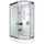 AcquaVapore Komplettdusche mit Schiebetür 80 x 120 cm Weiß Sicherheitsglas D60-70T1R-EC