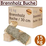 (1,10€/1kg) Brennholz Kaminholz Holz 15 kg Ofen Kamin Kaminofen Grill Buche 30 c