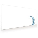 Primedeco Küchenrückwand Küchenrückwand Spritzschutz Glas mit Motiv Wassersplash 100 cm x 50 cm