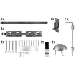 Alberts® Beschlagsortiment für Doppeltore DURAVIS® schwarzdiamant