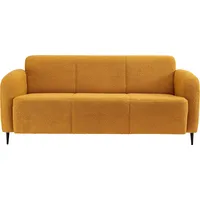 3-Sitzer INOSIGN "Marone", gelb, B:185cm H:76cm T:90cm, Luxus-Microfaser weich 100% Polyester, Struktur fein 100% Polyester, Sofas