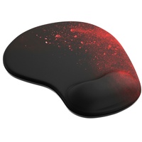 Titanwolf Gaming Mauspad mit ergonomischer Handgelenkauflage, Office Mousepad mit Gelpolster, Blood