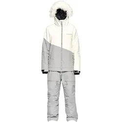 ONESKEE Damen Anzug Overall Parka, Grau, XS