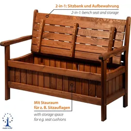 Dobar Gartenbank 115 x 58 x 89 cm braun