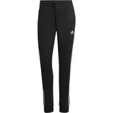 adidas Essentials 3-Streifen French Terry Cuffed Hose Black / White S