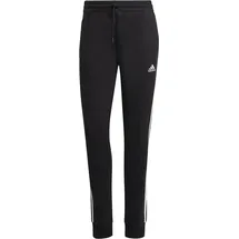 adidas Essentials 3-Streifen French Terry Cuffed Hose Black / White S