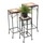 DanDiBo Ambiente Blumenhocker Mosaik Eckig 46 x 54 x 62 cm Schwarz