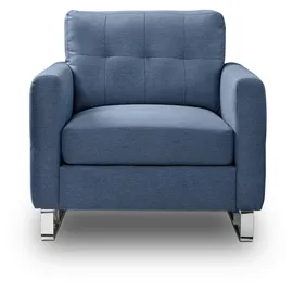 MID.YOU 1,5-Sitzer-Sofa Hera Dunkelblau