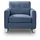 MID.YOU 1,5-Sitzer-Sofa Hera Dunkelblau