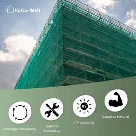 HaGa-Welt Gerüstnetz Schutzabdeckung Gerüst Schutznetz 2,6m Breite (Meterware)
