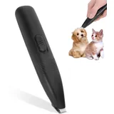 Schermaschine Katzen Pfoten, 5,9x1,1 Zoll 3W 3V Ein-Tasten-Schalter Geräuscharm Hundehaartrimmer Hund Pfote Trimmer kabelloser Katzen Kleiner Hunderasierer Fellpflege für Pfoten Ohren Gesicht Augen