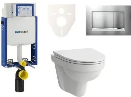 Geberit Wand-WC Set für Einmauerung + Laufen Pro Nordic WC SIKOGE2H7