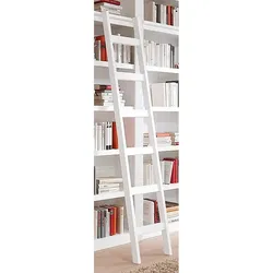 Leiterregal HOME AFFAIRE "Bergen", weiß, Regale, aus massivem Kiefernholz, mit 6 Trittsprossen, Höhe 188 cm