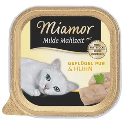MIAMOR Milde Mahlzeit Poultry Pure&Chicken 100g