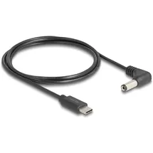 DeLock USB-C auf DC Stecker 5,5 mm 1,5 m Schwarz