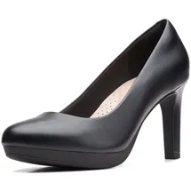 CLARKS Ambyr Shine Womens Black Leather, 6