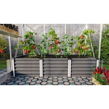 Vitavia Hochbeet Meta 65 x 185 x 40 cm granit aluminium