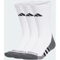 Adidas Unisex Performance CLIMACOOL Cushioned Crew 3P, White/Black, 10.5-12.5