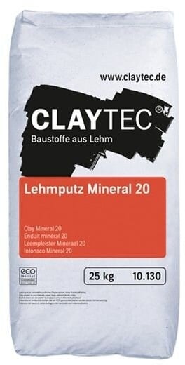 CLAYTEC Lehmputz Mineral 20 - 25 kg Sack