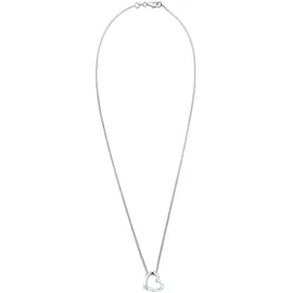 Elli DIAMONDS Halskette Herz Diamant Weiß Brillantschliff (0,015 ct) Silber