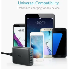 Anker PowerPort Speed 5x USB Schnellladegerät 18W Schwarz