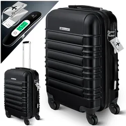 KESSER® Reisekoffer Hartschalen-Koffer Inkl. Kofferwaage + Gepäckanhänger Trolley Gepäck Rollkoffer Zahlenschloss 4 Rollen ABS-Hartschale Teleskopgriff