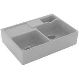 Villeroy & Boch Spülstein Doppelbecken steam + Handbetätigung