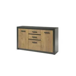 Sideboard  Balerma , grau , Maße (cm): B: 153 H: 88 T: 42