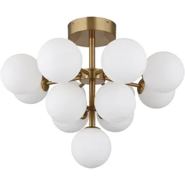 GLOBO Grappy 13x G9 rund goldfarben matt