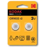 Kodak CR1632 120 mAh 2 St.